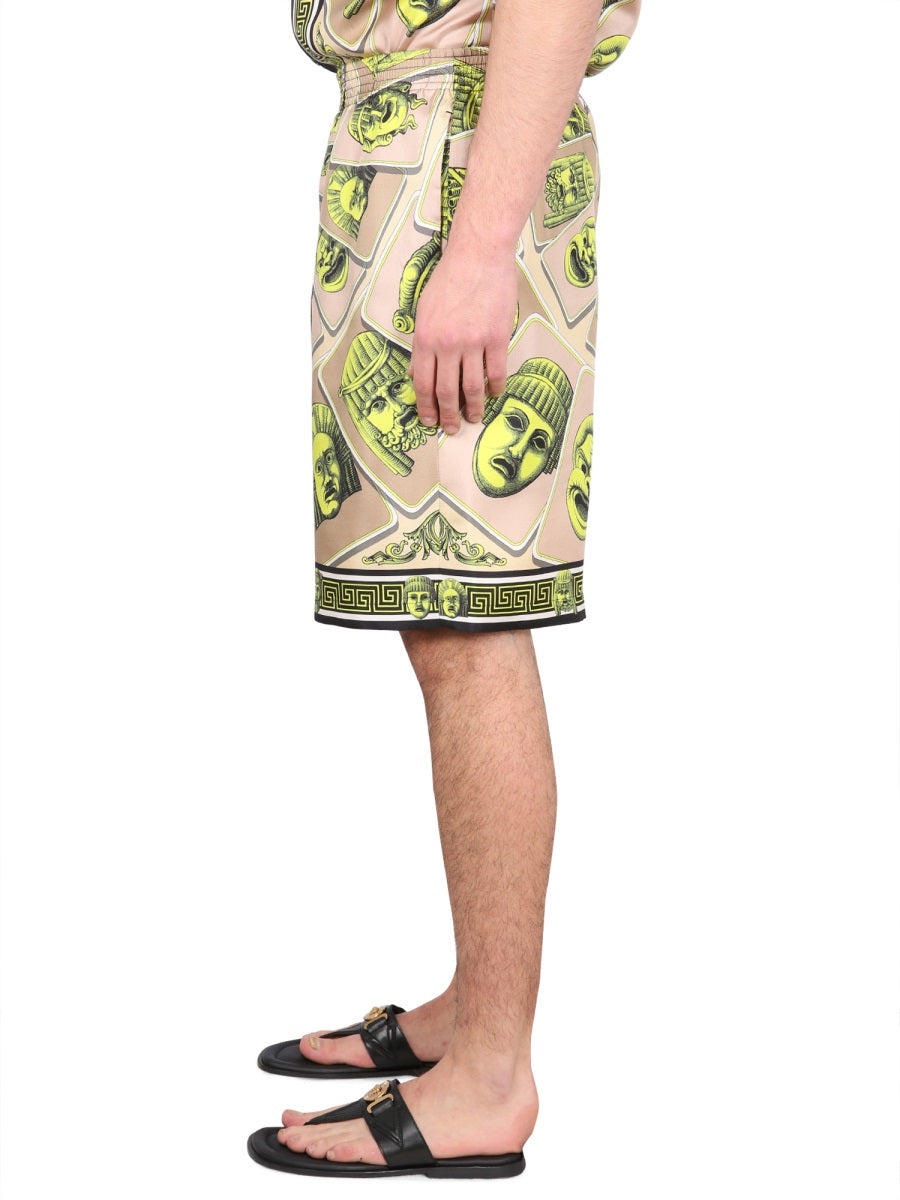 Versace Men Bermuda Shorts The Masks VERSACE