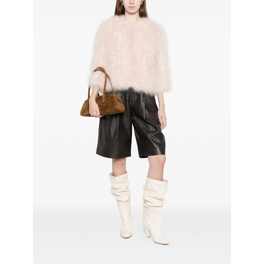 Yves Salomon Pink Jackets - Cropped Jackets Women YVES SALOMON