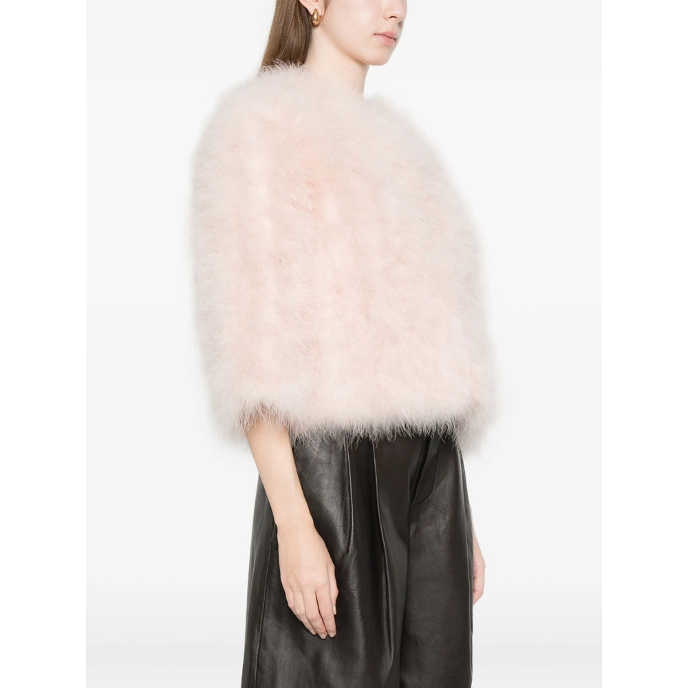 Yves Salomon Pink Jackets - Cropped Jackets Women YVES SALOMON