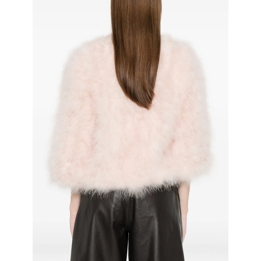 Yves Salomon Pink Jackets - Cropped Jackets Women YVES SALOMON