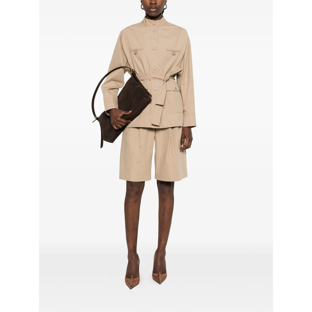 Yves Salomon Neutrals Shorts - Knee-Length Shorts Women YVES SALOMON