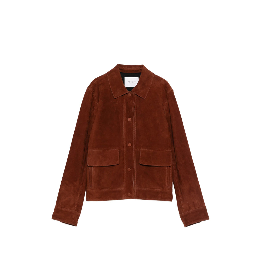 Yves Salomon Brown Jackets - Leather Jackets Women YVES SALOMON