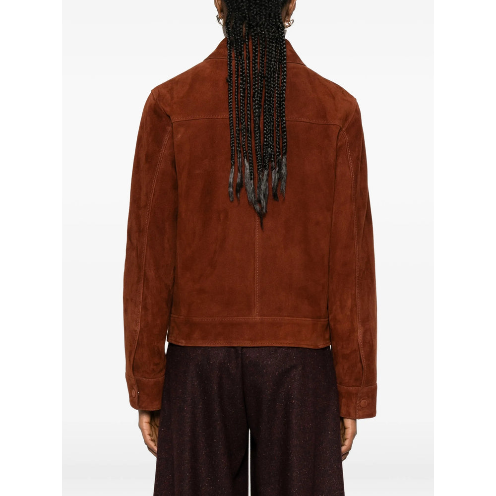 Yves Salomon Brown Jackets - Leather Jackets Women YVES SALOMON