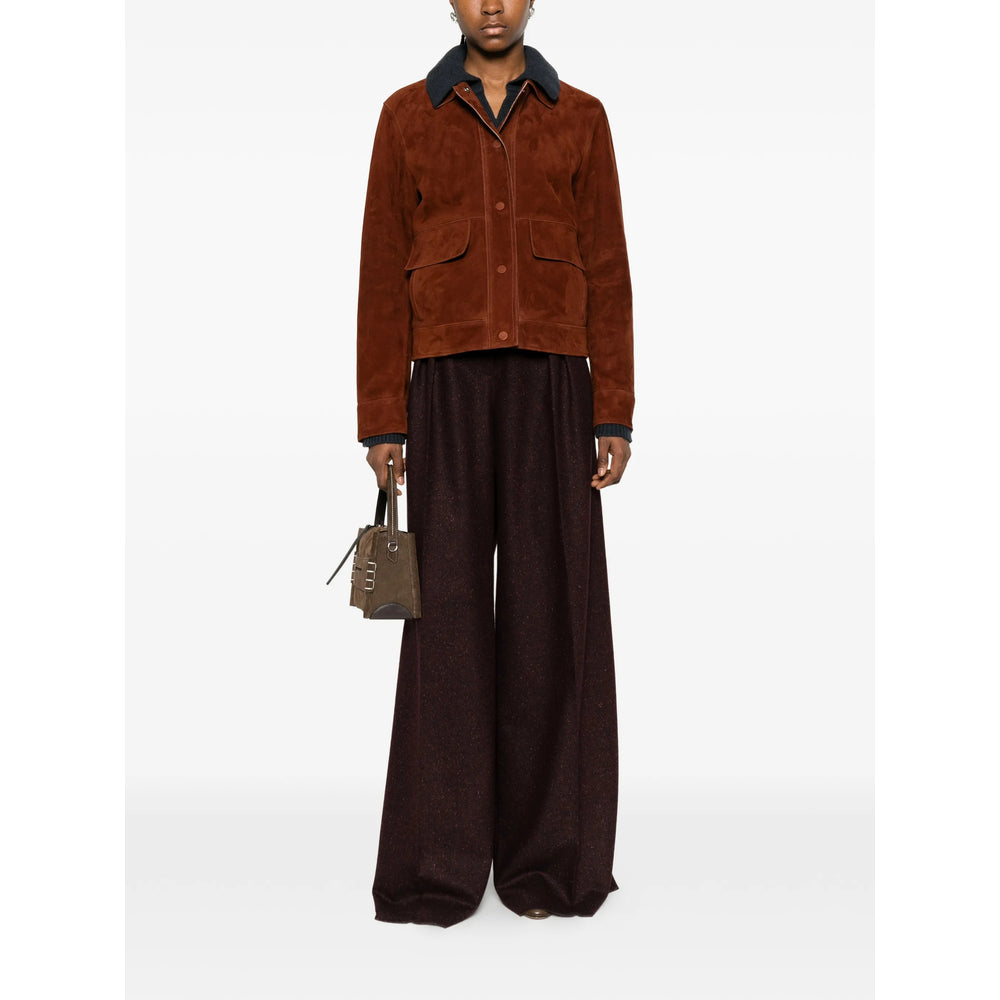 Yves Salomon Brown Jackets - Leather Jackets Women YVES SALOMON