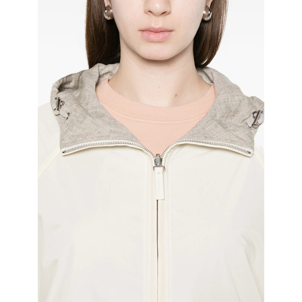 Yves Salomon Neutrals Jackets - Bomber Jackets Women YVES SALOMON