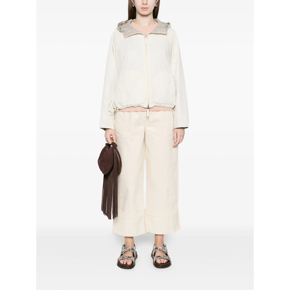Yves Salomon Neutrals Jackets - Bomber Jackets Women YVES SALOMON