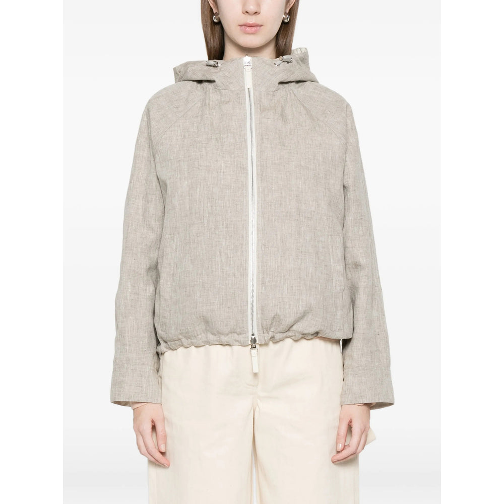 Yves Salomon Neutrals Jackets - Bomber Jackets Women YVES SALOMON