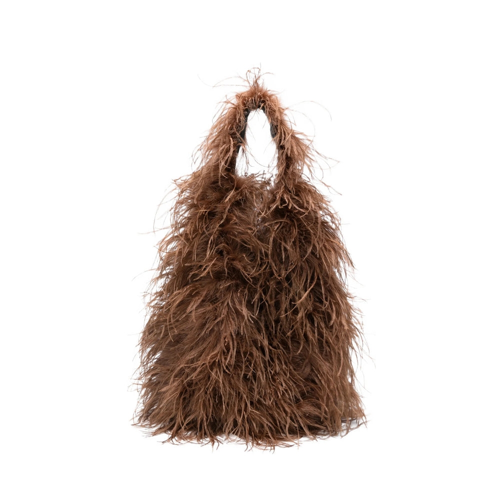 Yves Salomon Brown Shoulder Bags Women YVES SALOMON