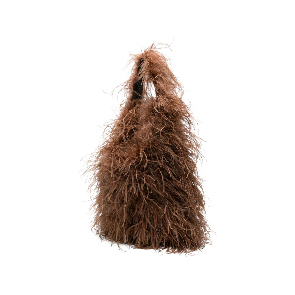 Yves Salomon Brown Shoulder Bags Women YVES SALOMON