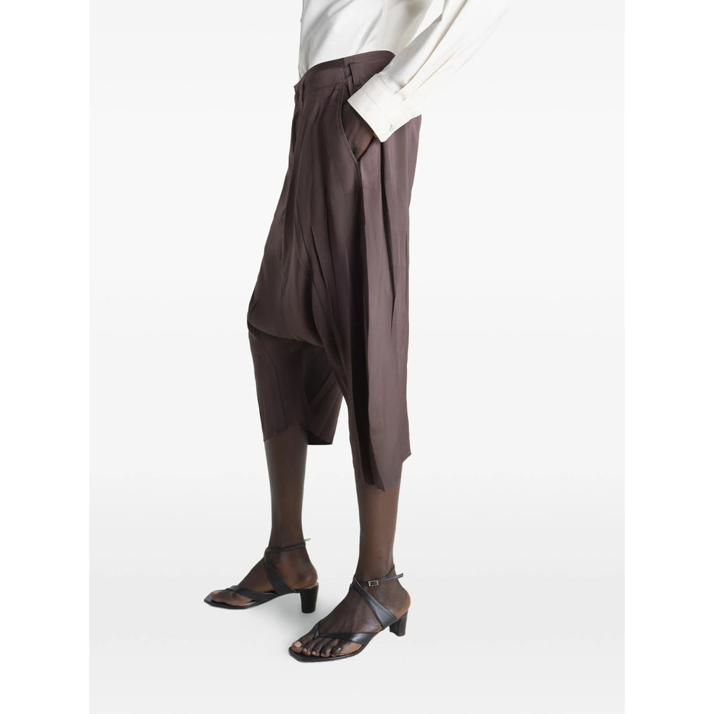 Lemaire Brown Shorts - Knee-Length Shorts Women LEMAIRE