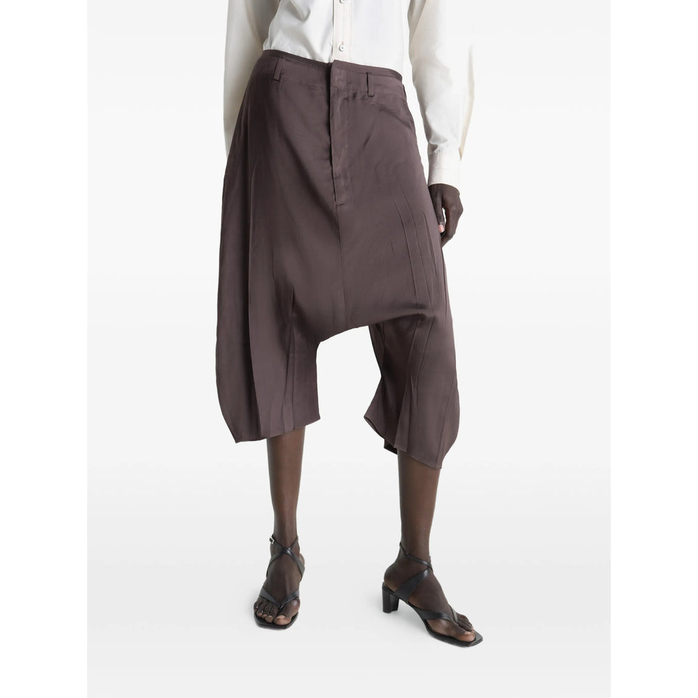 Lemaire Brown Shorts - Knee-Length Shorts Women LEMAIRE