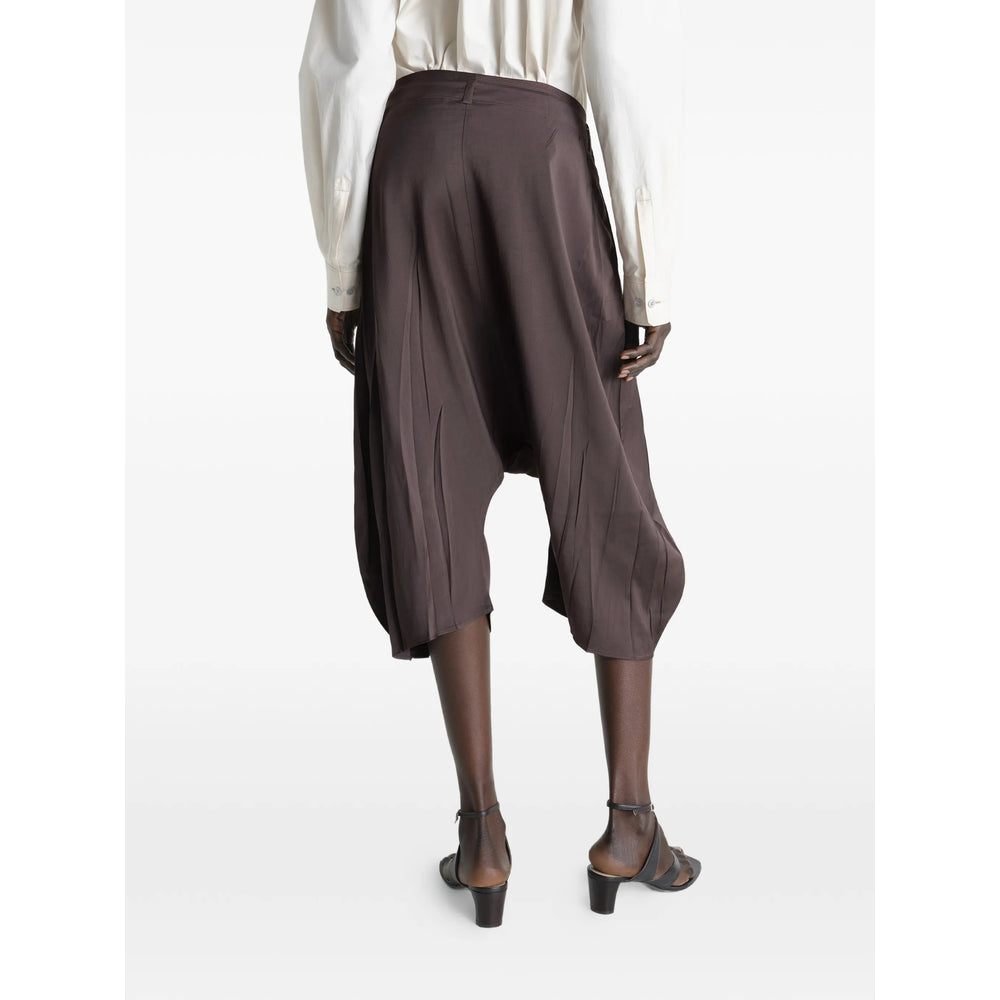 Lemaire Brown Shorts - Knee-Length Shorts Women LEMAIRE