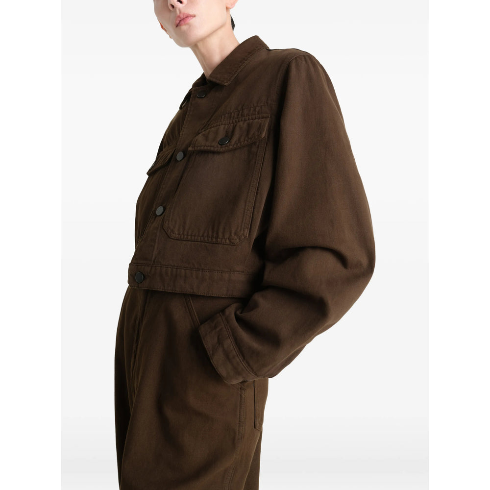 Lemaire Brown Jackets - Cropped Jackets Women LEMAIRE