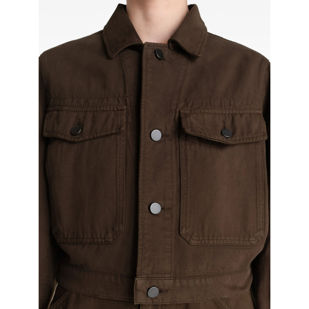 Lemaire Brown Jackets - Cropped Jackets Women LEMAIRE