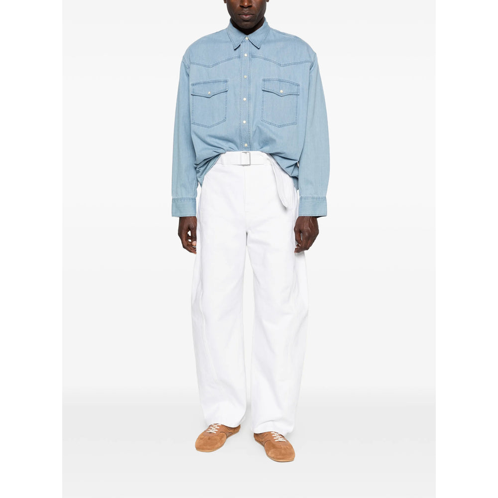 Lemaire Grey Denim - Cropped Jeans Men LEMAIRE