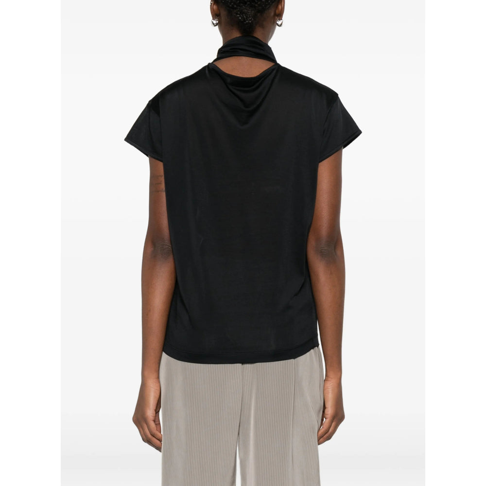 Lemaire Black Tops - T-Shirts & Jerseys Women LEMAIRE
