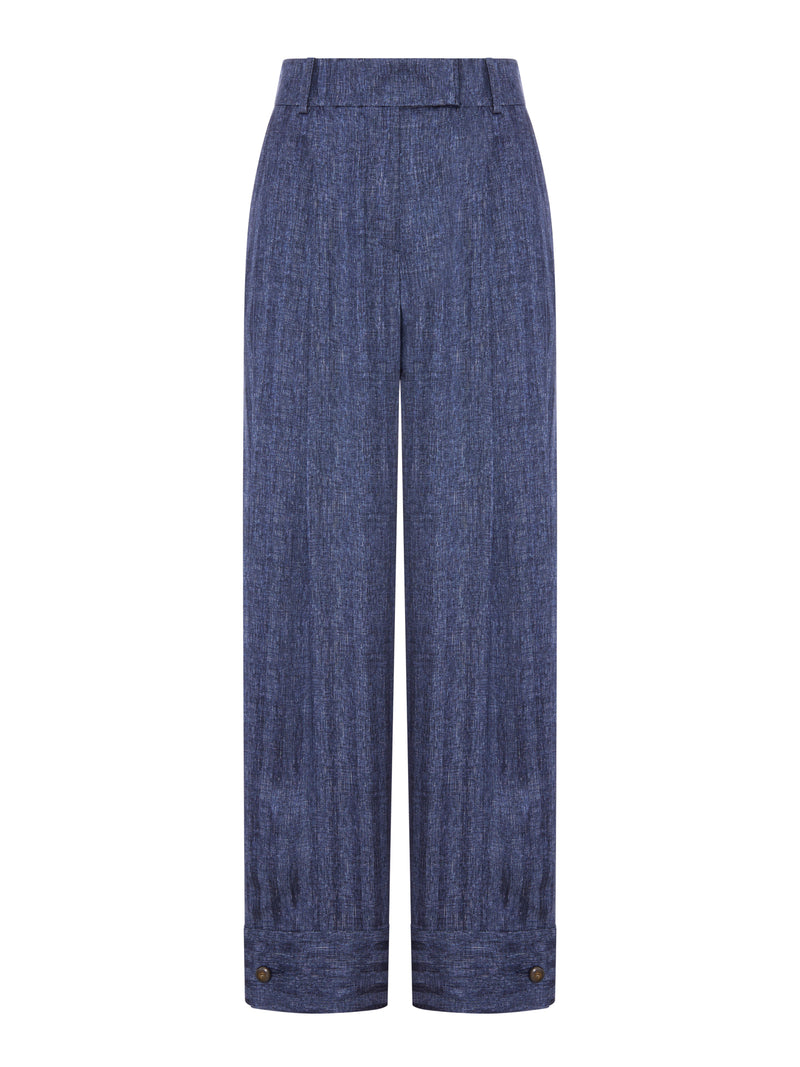 Giorgio Armani Women Printed Silk Trousers With Pleats GIORGIO ARMANI
