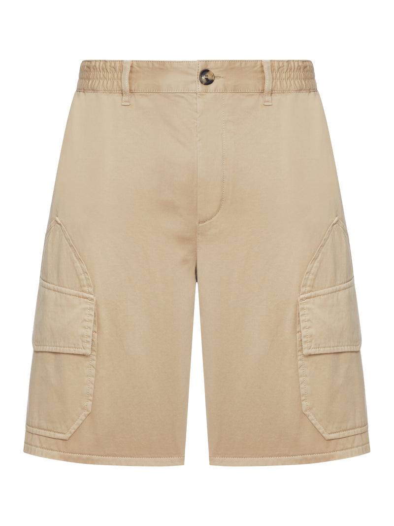 Loewe X Paula`S Ibiza Men Shorts In Light Washed Cotton Satin LOEWE