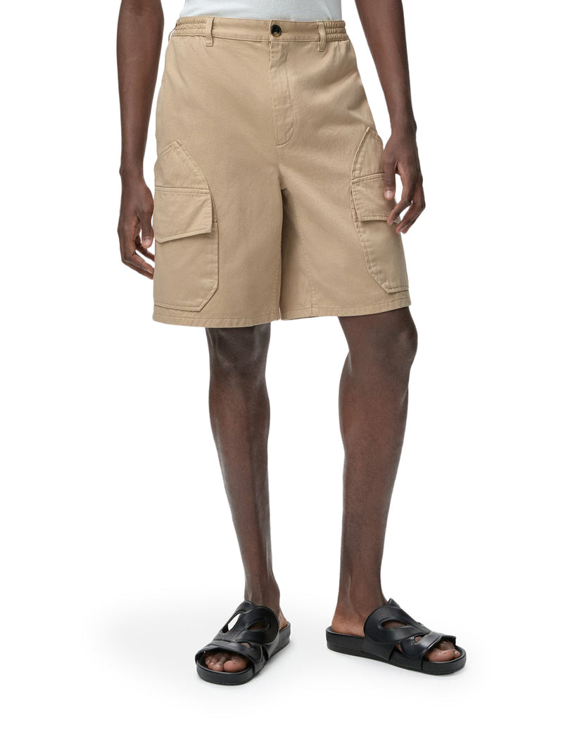 Loewe X Paula`S Ibiza Men Shorts In Light Washed Cotton Satin LOEWE