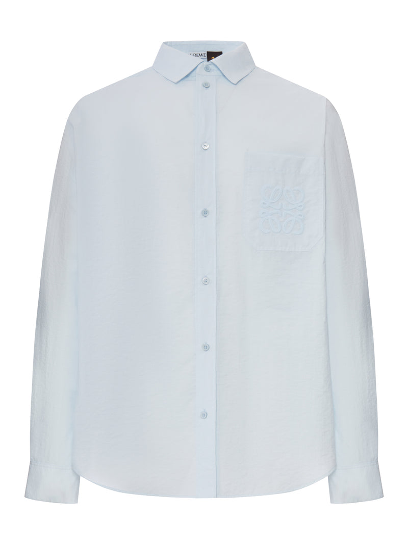 Loewe X Paula`S Ibiza Men Long-Sleeved Textured Poplin Shirt LOEWE