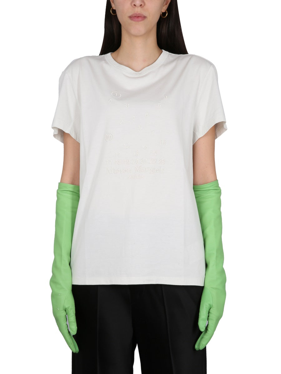 Maison Margiela Women T-Shirt With Logo Embroidery MAISON MARGIELA
