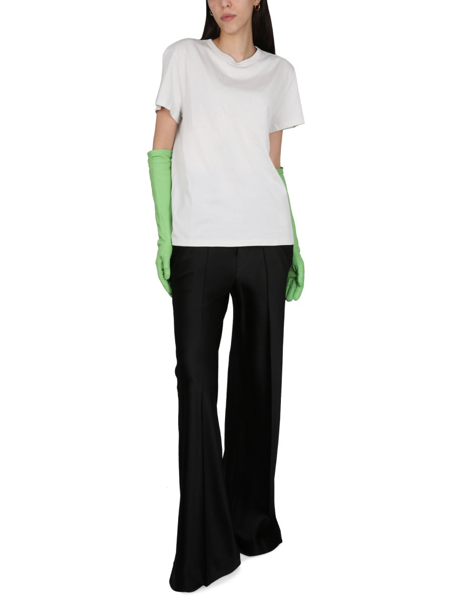 Maison Margiela Women T-Shirt With Logo Embroidery MAISON MARGIELA