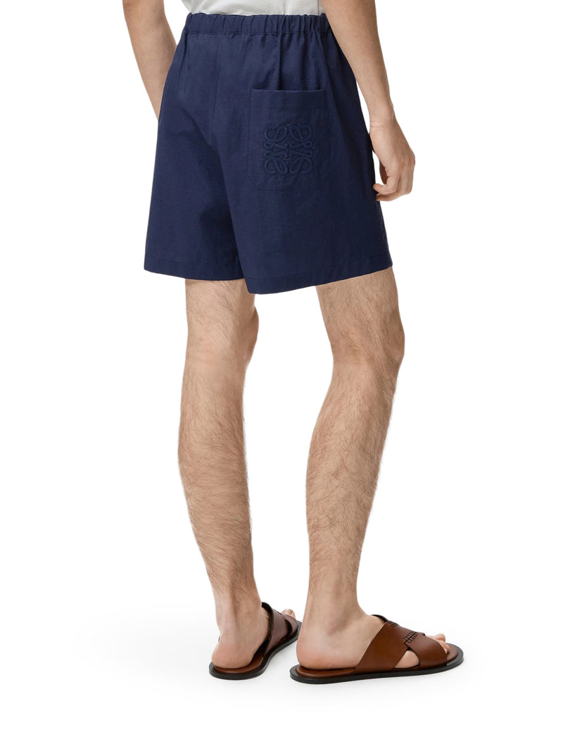 Loewe X Paula`S Ibiza Men Fluid Cotton Poplin Shorts LOEWE