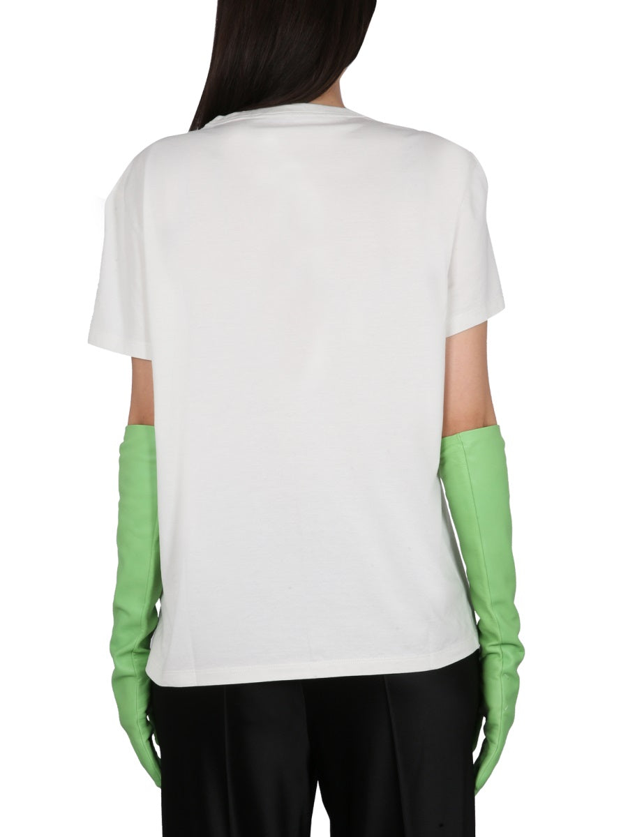 Maison Margiela Women T-Shirt With Logo Embroidery MAISON MARGIELA