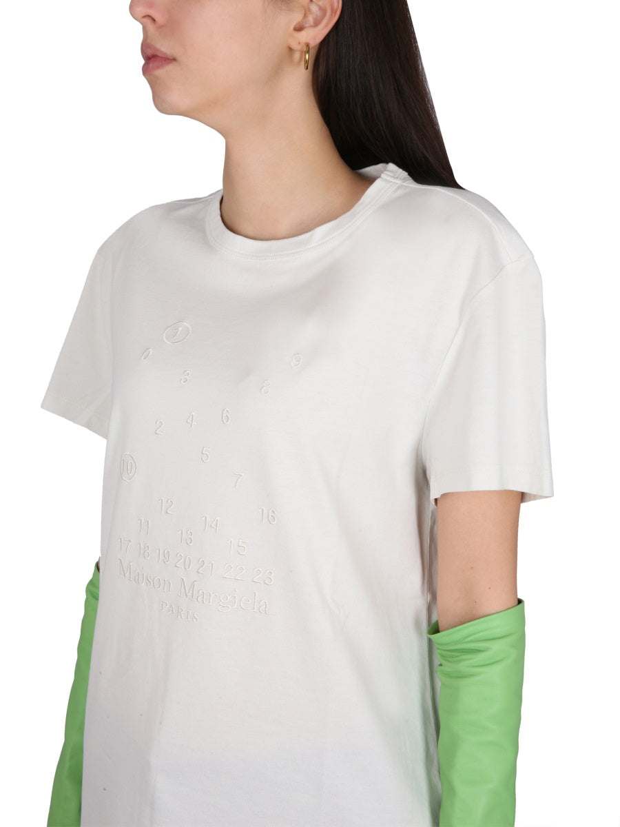 Maison Margiela Women T-Shirt With Logo Embroidery MAISON MARGIELA