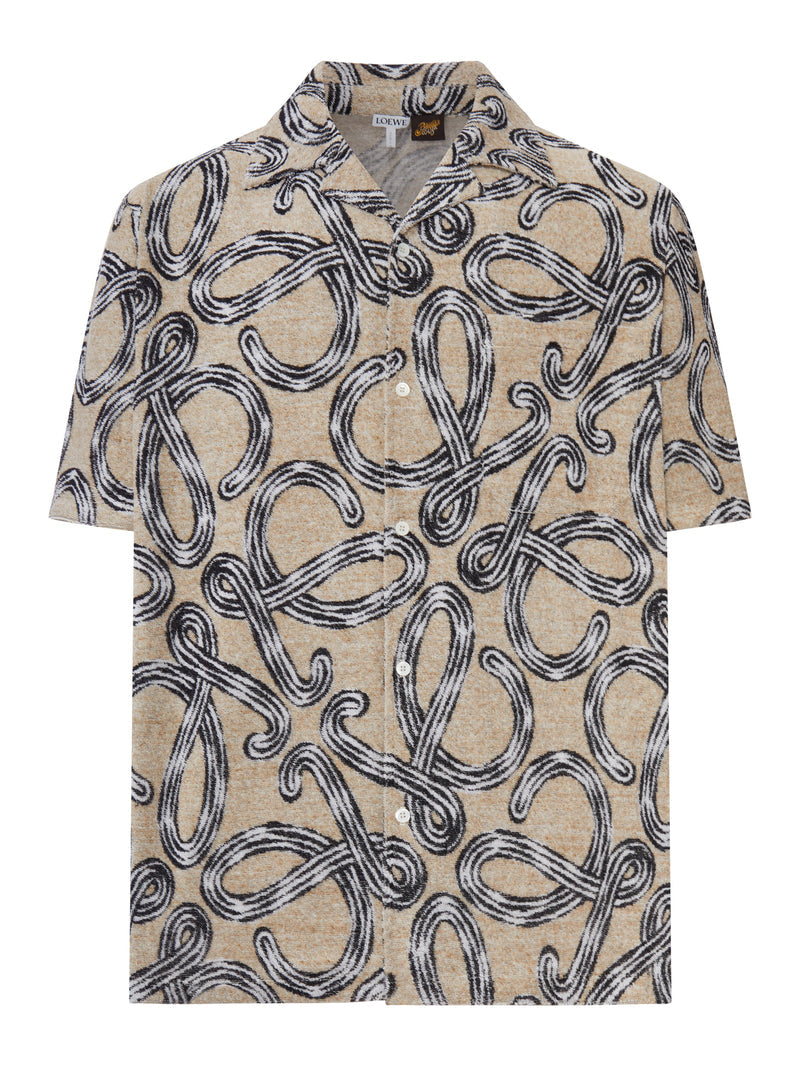 Loewe X Paula`S Ibiza Men Short-Sleeved Shirt With All-Over Anagram LOEWE