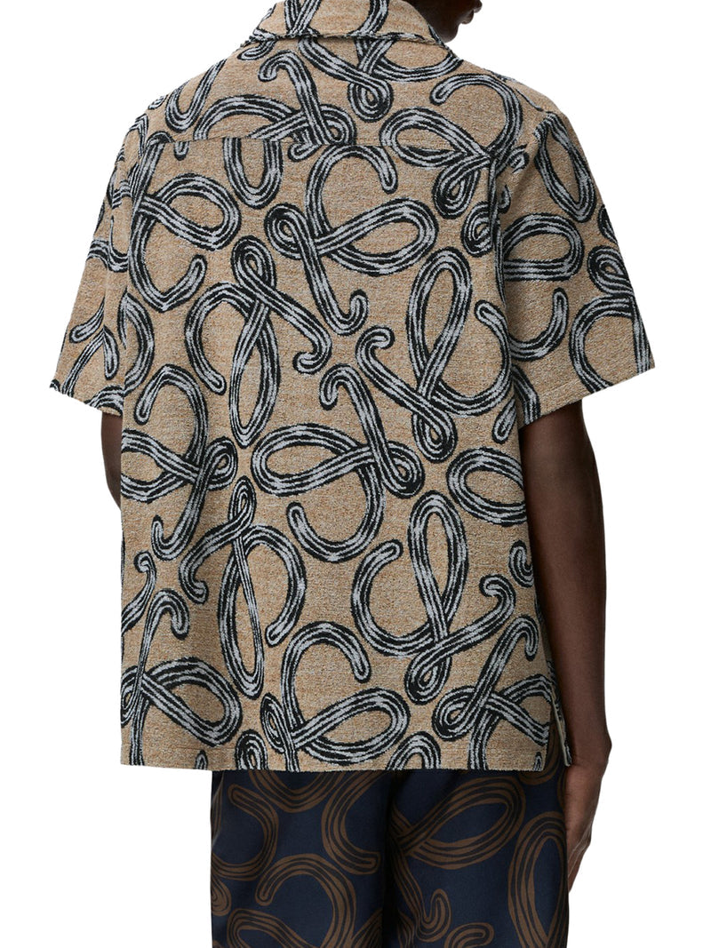 Loewe X Paula`S Ibiza Men Short-Sleeved Shirt With All-Over Anagram LOEWE