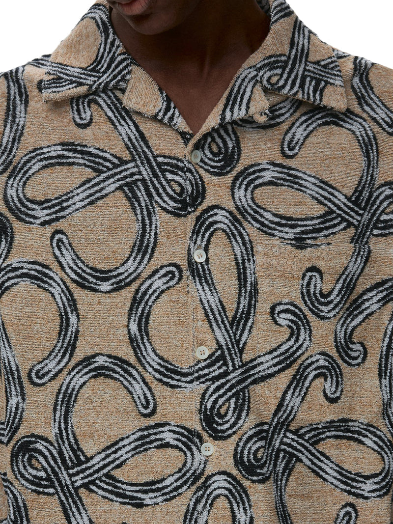Loewe X Paula`S Ibiza Men Short-Sleeved Shirt With All-Over Anagram LOEWE