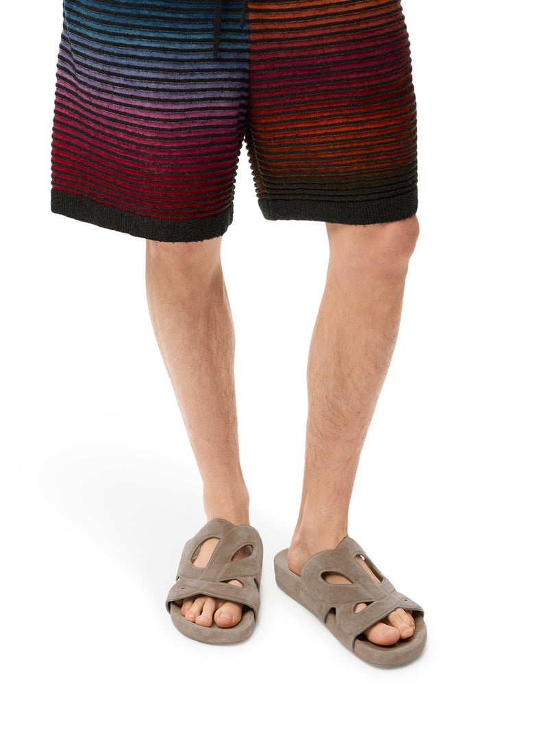 Loewe X Paula`S Ibiza Men Slide Ease Monogram In Suede LOEWE