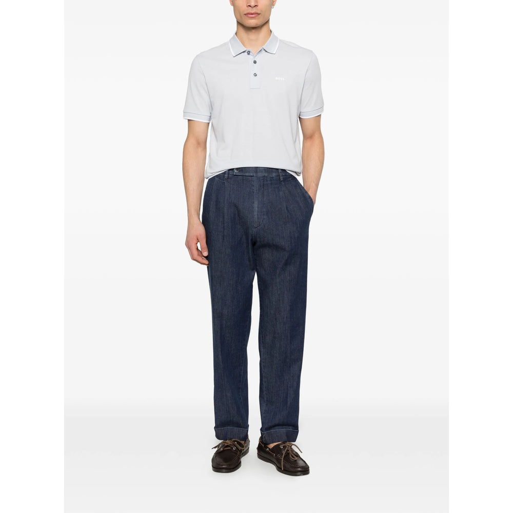 Boss Blue Polo Shirts Men BOSS