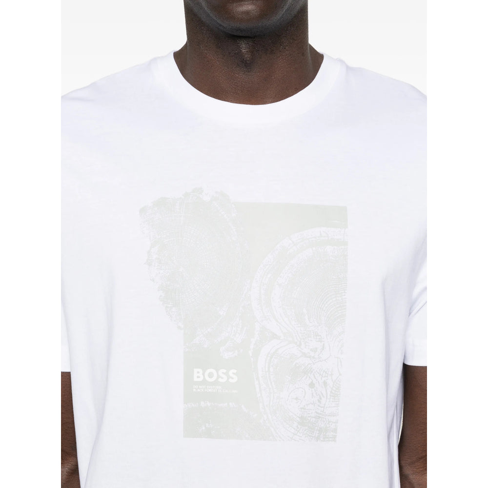 Boss White T-Shirts & Vests - T-Shirts Men BOSS