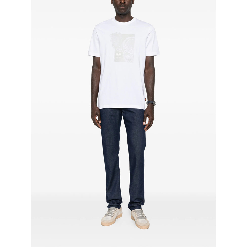 Boss White T-Shirts & Vests - T-Shirts Men BOSS