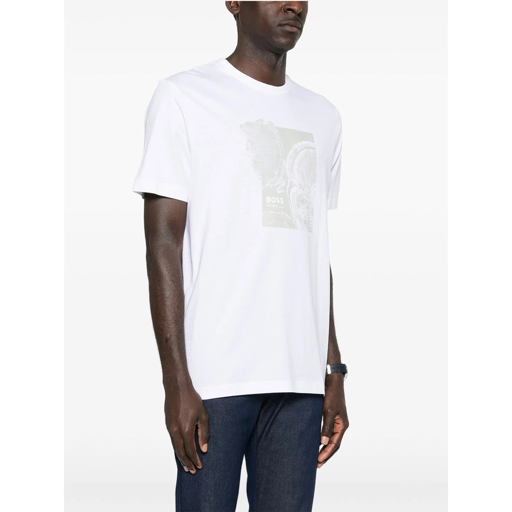 Boss White T-Shirts & Vests - T-Shirts Men BOSS