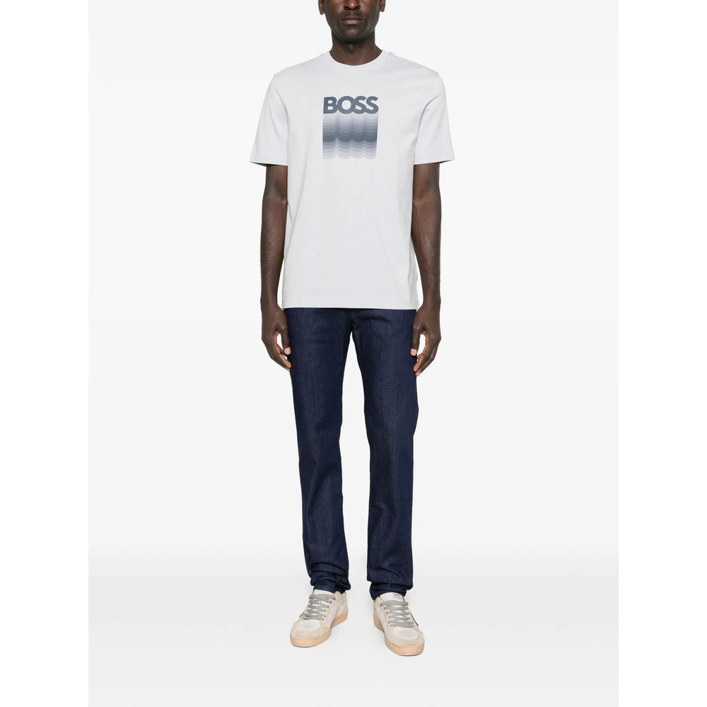 Boss Grey T-Shirts & Vests - T-Shirts Men BOSS