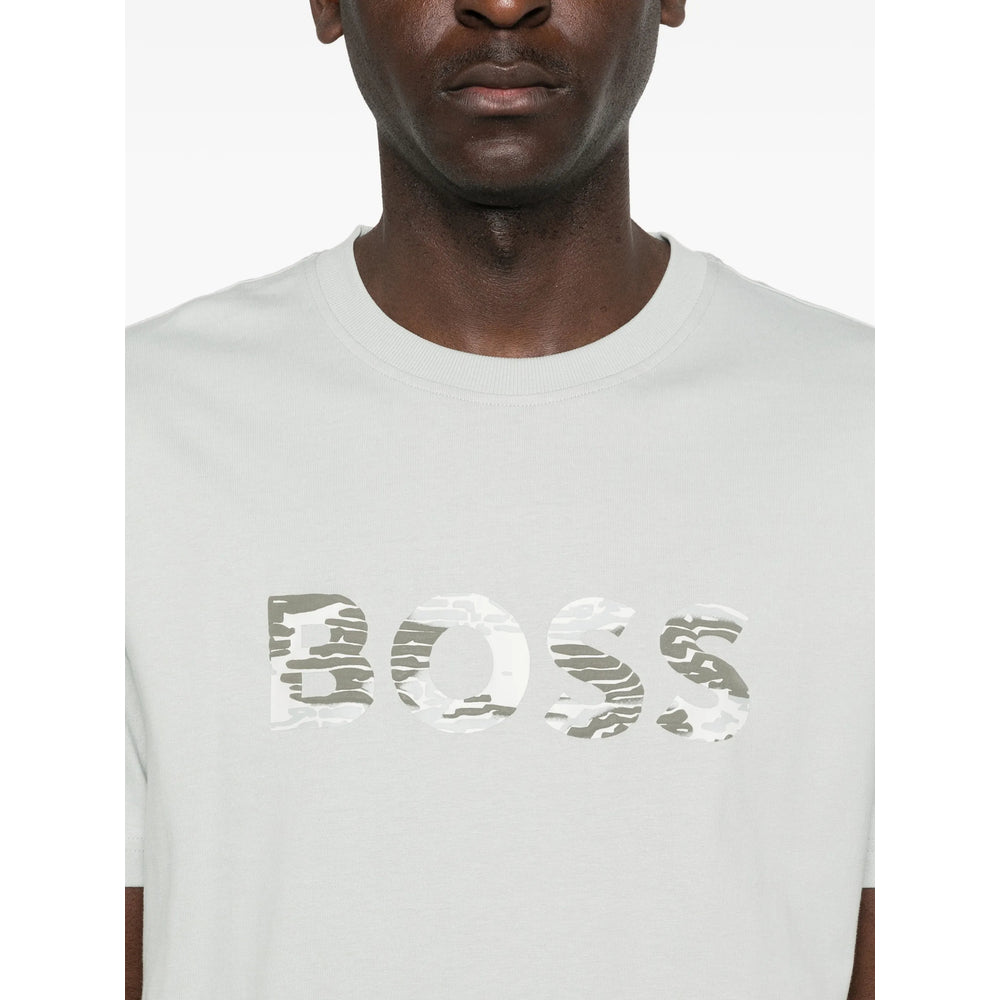 Boss Grey T-Shirts & Vests - T-Shirts Men BOSS