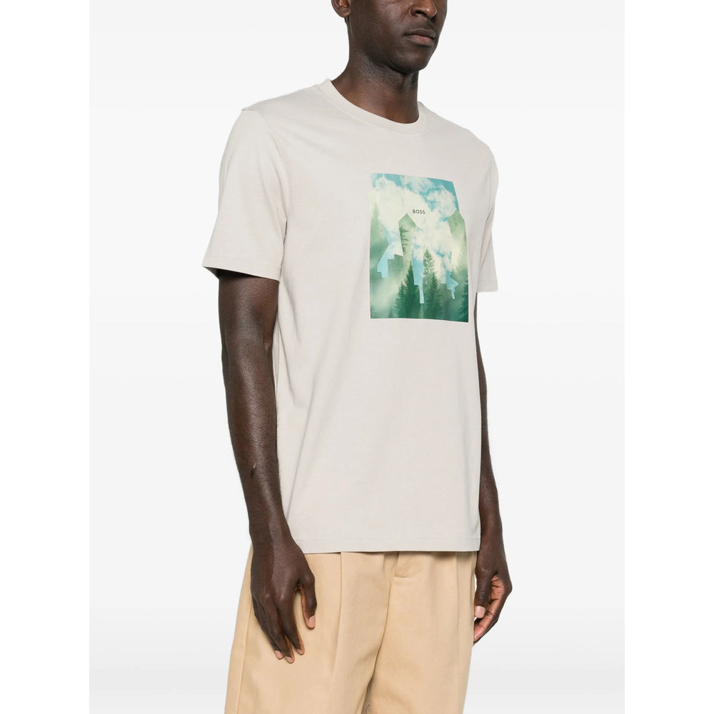 Boss Neutrals T-Shirts & Vests - T-Shirts Men BOSS