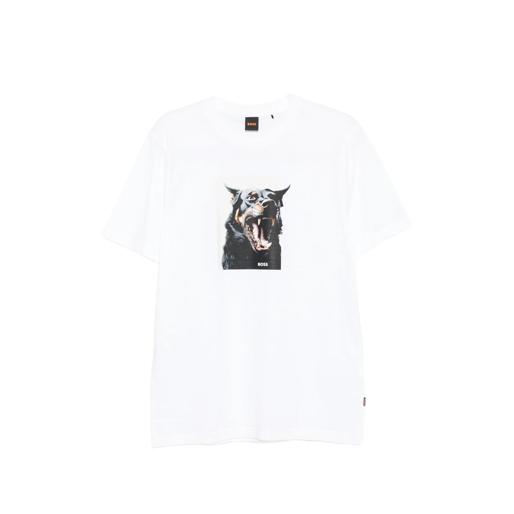 Boss White T-Shirts & Vests - T-Shirts Men BOSS