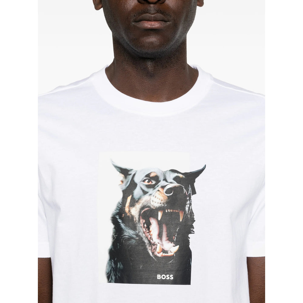 Boss White T-Shirts & Vests - T-Shirts Men BOSS
