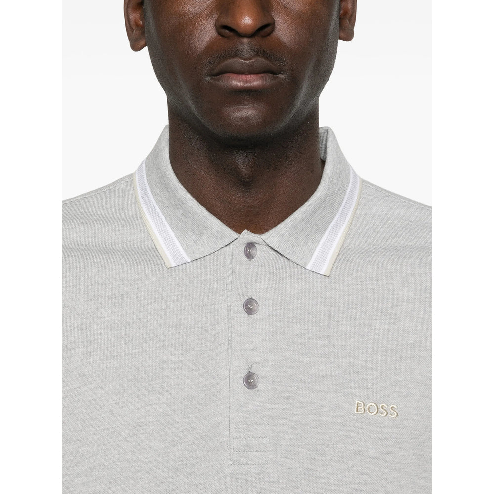 Boss Grey Polo Shirts Men BOSS