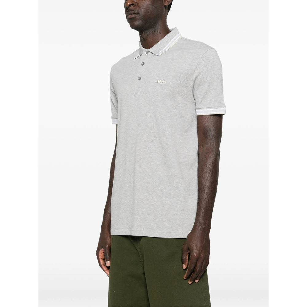 Boss Grey Polo Shirts Men BOSS