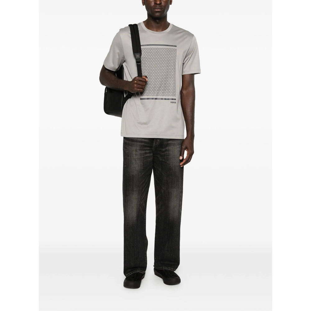 Boss Grey T-Shirts & Vests - T-Shirts Men BOSS
