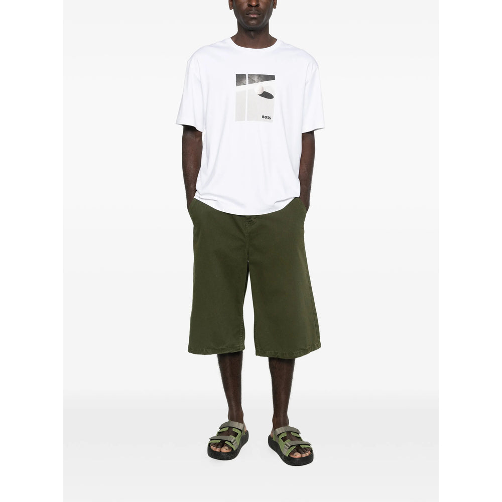 Boss White T-Shirts & Vests - T-Shirts Men BOSS