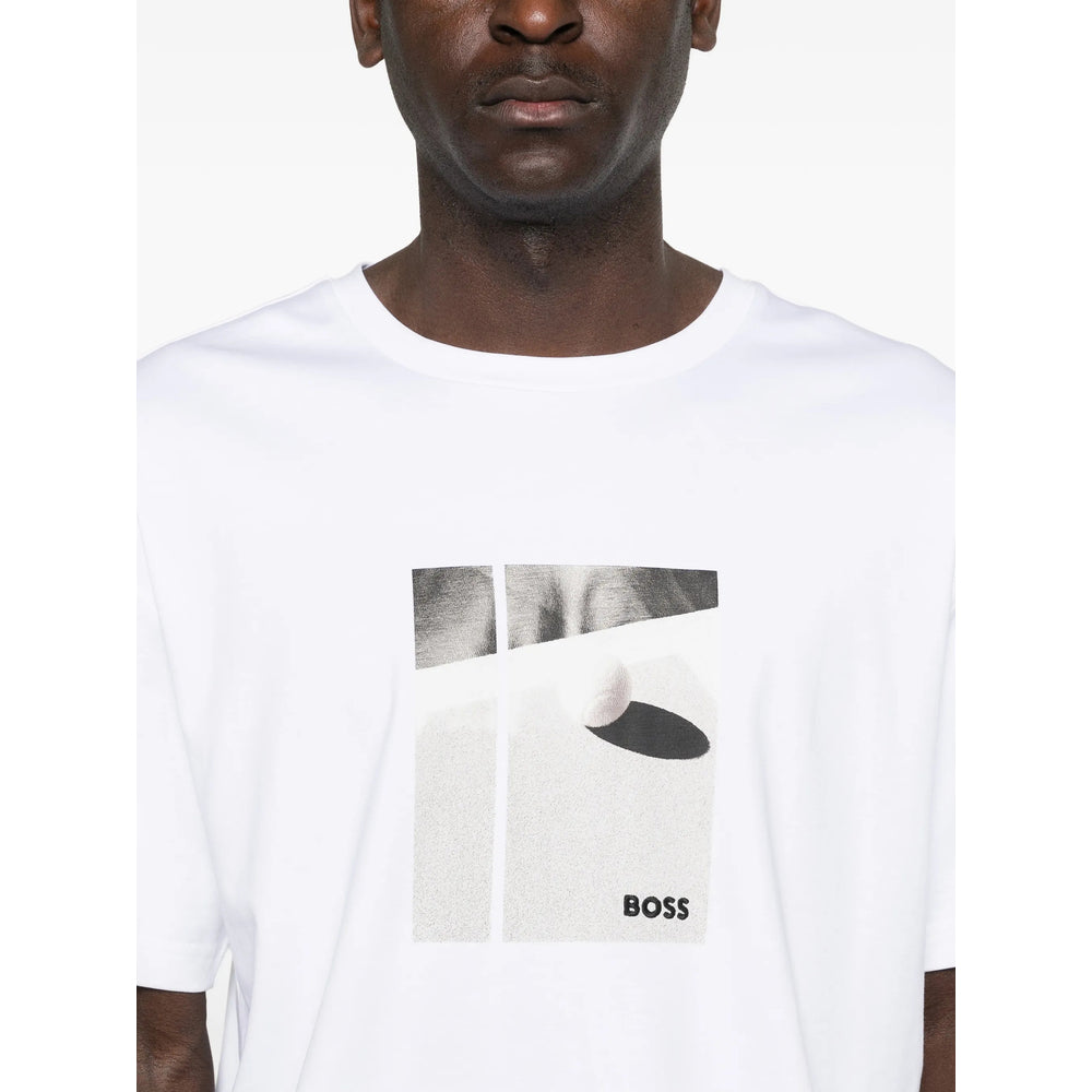 Boss White T-Shirts & Vests - T-Shirts Men BOSS