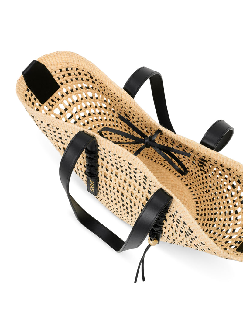 Loewe X Paula`S Ibiza Women Medium Braid Basket Bag In Iraca Palm And Calfskin LOEWE