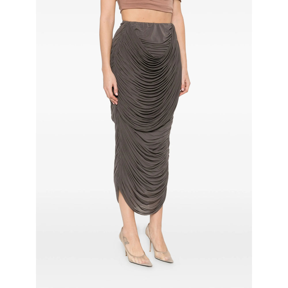 Magda Butrym Brown Skirts - Asymmetric & Draped Skirts Women MAGDA BUTRYM