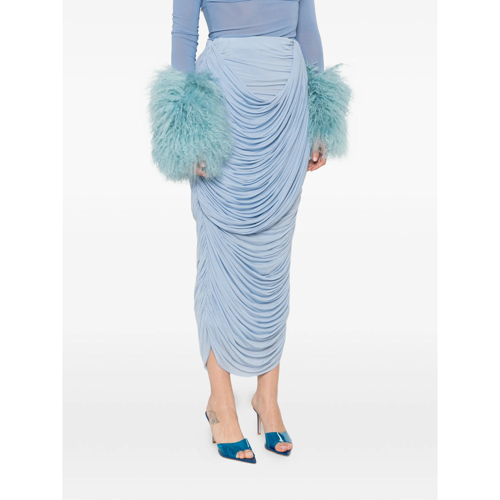 Magda Butrym Blue Skirts - Asymmetric & Draped Skirts Women MAGDA BUTRYM